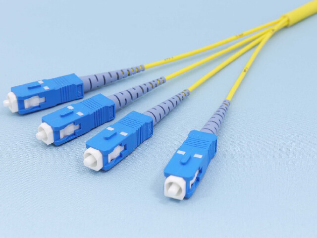 Fiber optic cable with connector